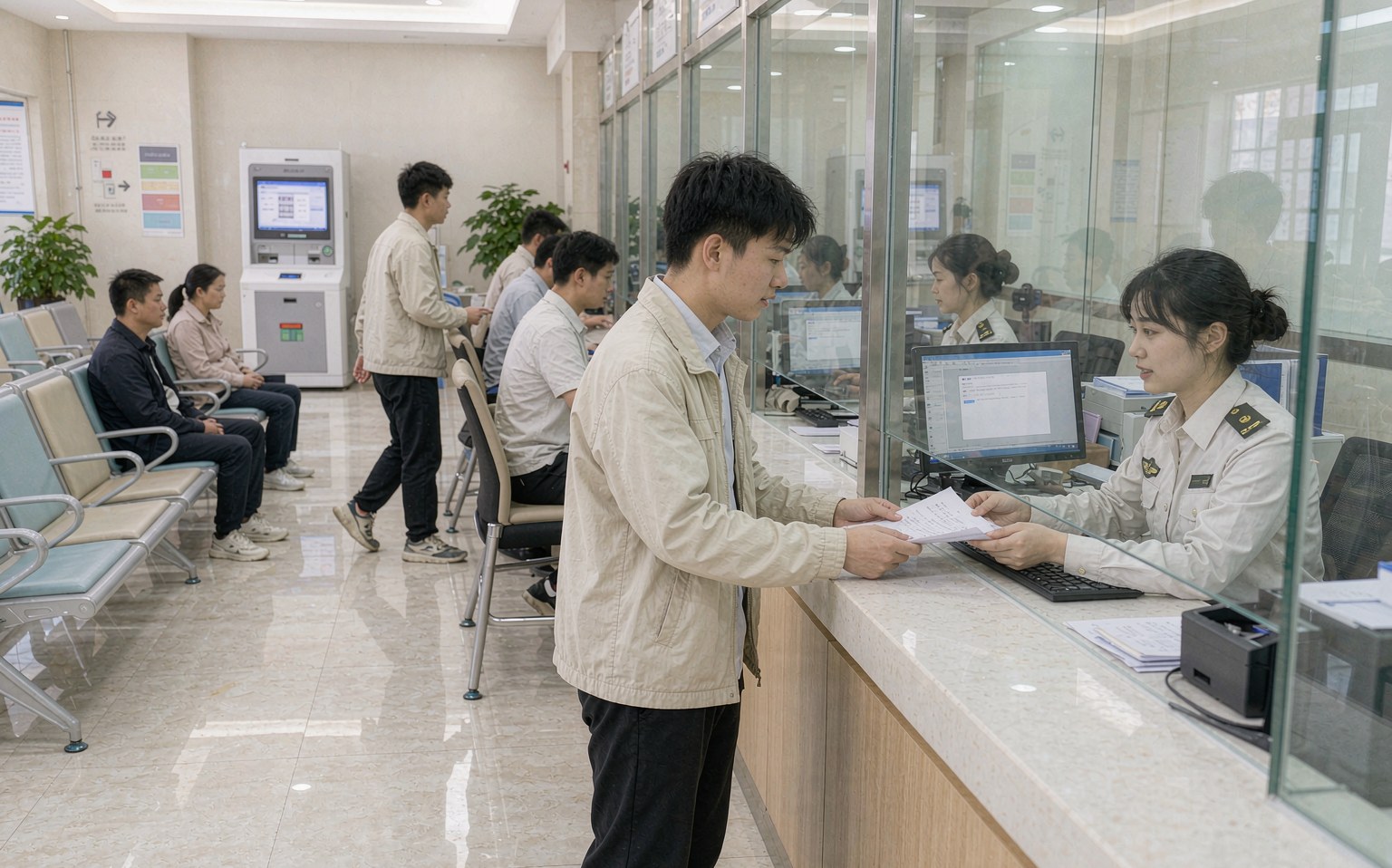 政务服务中心户政窗口办理户口迁移