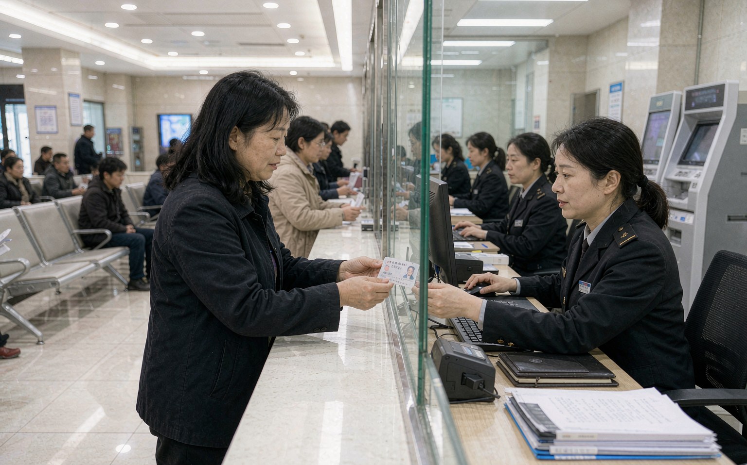 市民在政务服务中心社保就业窗口办理失业保险金申领